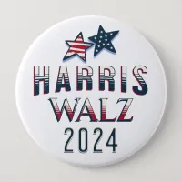 Kamala Harris and Tim Walz 2024 Button