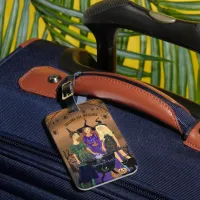 The Spooky Halloween Witches  Luggage Tag