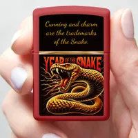 Celebrating the vibrant Year of the Snake in 2025 Zippo Lighter