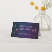 Elegant Mauve and Gold Wedding  Place Card