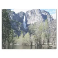 Majestic Waterfall in Yosemite Park Tissue Paper