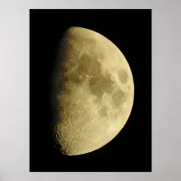 Moon Close Up Photography  Poster