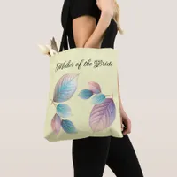 Ethereal Beauty Soft Tone Whimsical Pastel Leaves Tote Bag