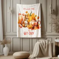 Cuddle Up & Get Cozy – Fall Fleece Blanket