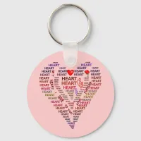 Words of Heart Keychain