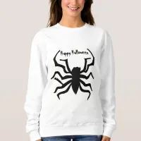 Spider and Skull Halloween Sweatshirt