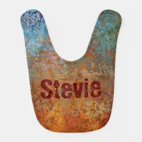 Rugged, Industrial Steampunk Personalized Baby Bib