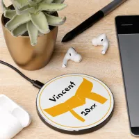 Martial Arts Orange Belt Rank Wireless Charger