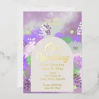 Modern Elegant Chic Foil Invitation