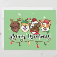 Merry Woofmas Typography Paper Sheet