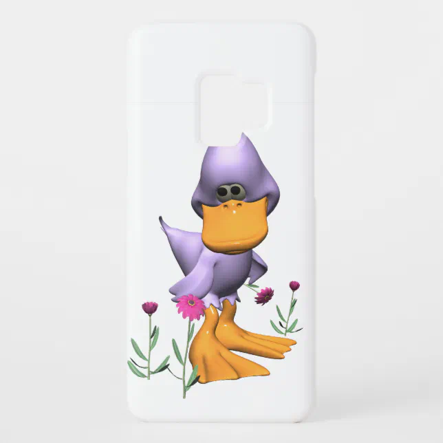 Cute and Shy Purple Cartoon Duck Case-Mate Samsung Galaxy Case