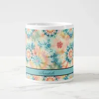 Tie Dye Print Giant Coffee Mug