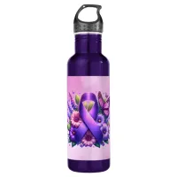 Praying for a Cure  | Pancreatic Cancer Stainless Steel Water Bottle