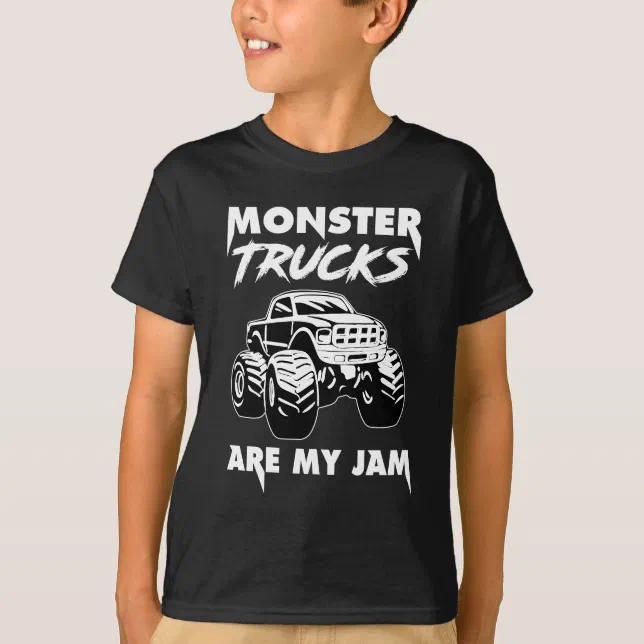 Monster Truck Car for Birthday Boy Toddlers Youth  T-Shirt