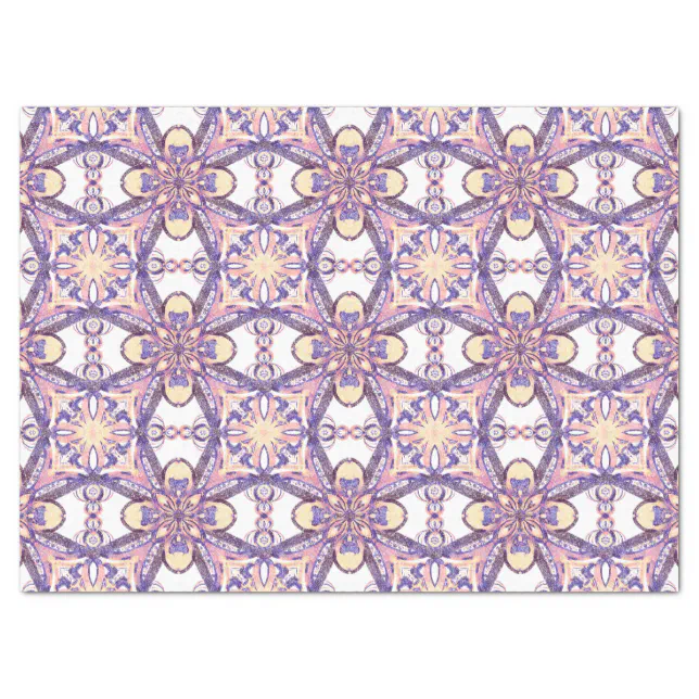 Cross geometric pattern - ceramic tile imitation tissue paper