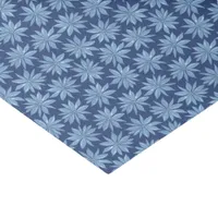 Blue Poinsettia Minimal Classic Whimsy Christmas Tissue Paper