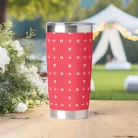 Christmas Holiday Charm Pattern 09 -  Insulated Tumbler