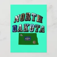 North Dakota Picture Text Postcard