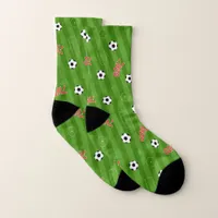 Soccer Pitch Novelty Football Socks