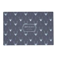 Deer Antlers Arrows Christmas Pattern Blue ID861 Placemat