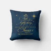 Family Christmas Karaoke Church Carols Service Throw Pillow