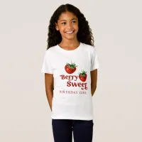 Strawberry Red Berry Sweet Birthday T-Shirt