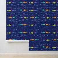 Cute romantic fish in ocean wallpaper 