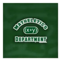 Mathletics Department Green Poster