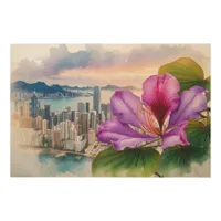 National Flower Bauhinia (Hong Kong) | Wood Wall Art