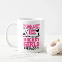 sugar spice and everything ice girls hockey coffee mug