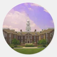 Legislative Hall Delaware State Capitol in Dover Classic Round Sticker