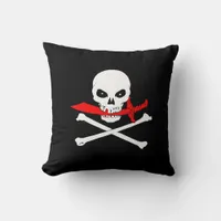 Jolly Roger (Cutlass) Throw Pillow