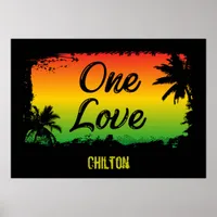 One Love Respect Unity and Inclusion Jamaican Poster