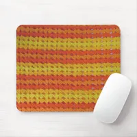 Mouse Pad - Crochet Pattern of Orange Shells