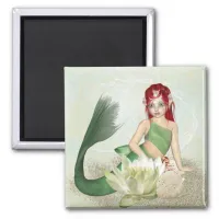 Mermaid, sand and Shells Magnet