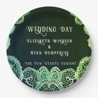 Elegant Lace" Wedding Invitation Collection  Paper Plates