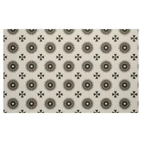 Pretty Elegant Black & Beige Geometric Pattern Fabric