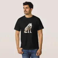 Wolf T-Shirt Mosaic Design