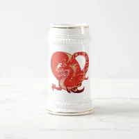 Dragon Heart Valentine Beer Stein