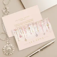 Sparkling Boho Gems on Rose Gold ID1035 Business Card