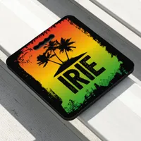 Cool Jamaican Everything IRIE Rasta Palm Trees Seat Cushion