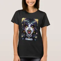 Comic Book Style Vampire Halloween Party  T-Shirt