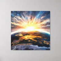 *~*  Earth World Light Celestial Cosmos AP70 Canvas Print