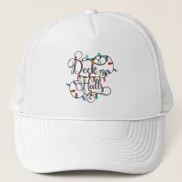 Fun Typography Christmas Trucker Hat