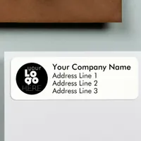 Business Return Address Labels with Custom Logo