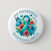 MG Awareness | Myasthenia Gravis Ribbon Button