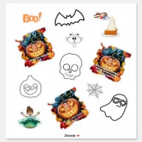 Meme it up Halloween fun! Sticker