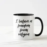 Freedom from Religion, Atheist Mug