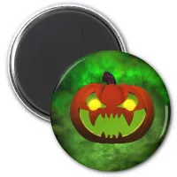 Spooky Evil HalloweenPumpkin Magnet