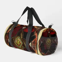 Autumn Elegance: The Floral Medallion Duffle Bag